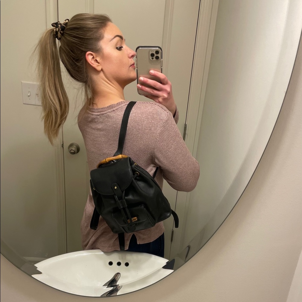 Gucci Bamboo Black Backpack - Picture 15 of 16
